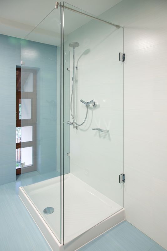 Modern Shower with Built-in Bench